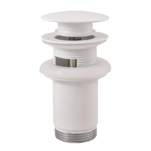 Výpusť k umývadlu 5/4 RAV SLEZÁK biela matná mosadz MD0484BMAT