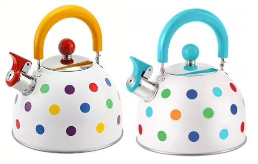 MAKRO - Čajník nerezový pískací 2,5L rôzne farby