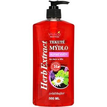 VIVACO HE Tekuté mydlo na ruky a telo Alpské kvety 500 ml (8595635216756)