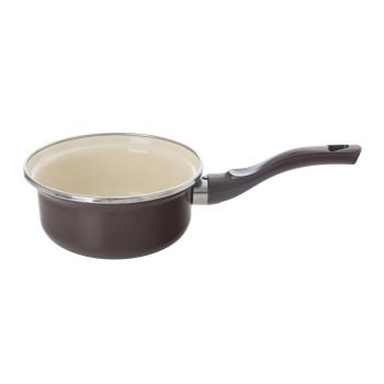 Orion Smaltovaný rendlík s lemem Brown, pr. 14 cm, pr. 14 cm