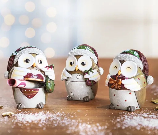 Weltbild Dárkové krabičky Sovy, sada 3 ks