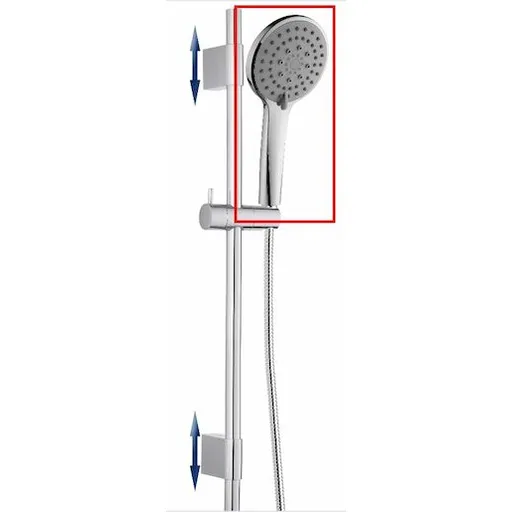 Sprchová hlavica SIKO, šedá, 3 funkcie SIKOBSRS231