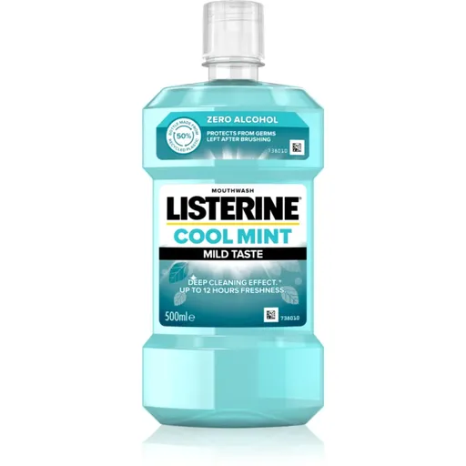 Listerine Cool Mint Mild Taste ústna voda bez alkoholu príchuť Cool Mint 500 ml
