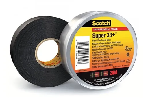 3M 33+ Scotch Super Izolačná páska, 19 mm x 20,1 m, čierna