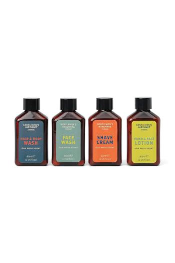 Cestovná kozmetická sada Gentlemen's Hardware Getaway Grooming Kit 4 x 60 ml 4-pak zelená farba