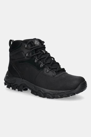 Topánky Columbia Newton Ridge Plus Waterproof pánske, čierna farba, 1594731