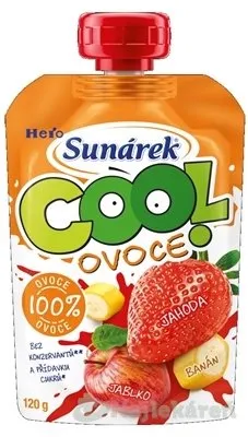 SUNAR COOL ovocie Banán, Jahoda, Jablko 12m+ 120g