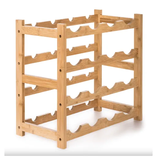 G21 Bambusový stojan na víno, 16 fliaš, M