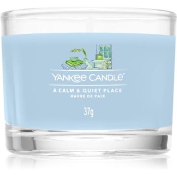 Yankee Candle A Calm & Quiet Place votívna sviečka I. Signature 37 g