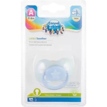 CANPOL BABIES Cumlík silikónový symetrický 0-6m Pastels modrý