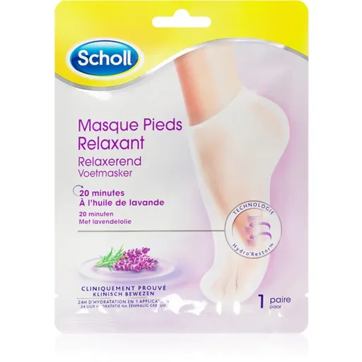 Scholl Pedimask™ Lavender regeneračná maska na chodidlá vo forme ponožiek 1 pár