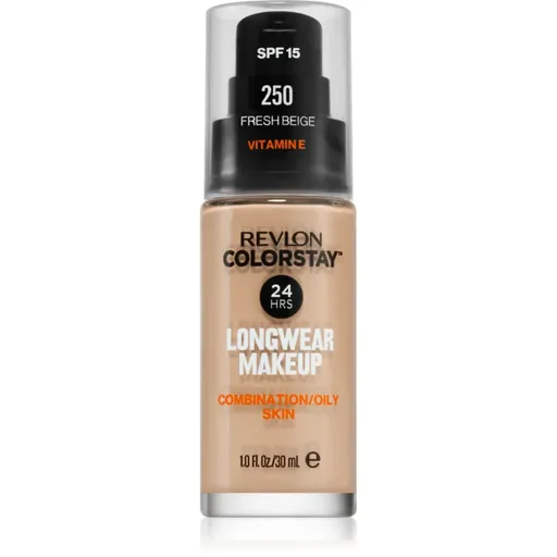 Revlon Cosmetics ColorStay™ SPF 15 dlhotrvajúci zmatňujúci make-up pre mastnú a zmiešanú pleť odtieň 250 Fresh Beige 30 ml