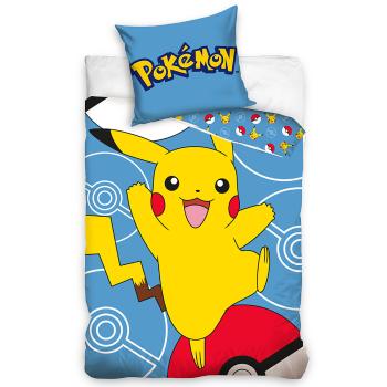 Carbotex Detské obliečky Pokémon Pikachu a Pokéball, 140 x 200 cm, 70 x 90 cm