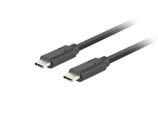 Lanberg USB-C M/M 3.1 GEN 2 kábel 1m 10GB/S PD100W čierna