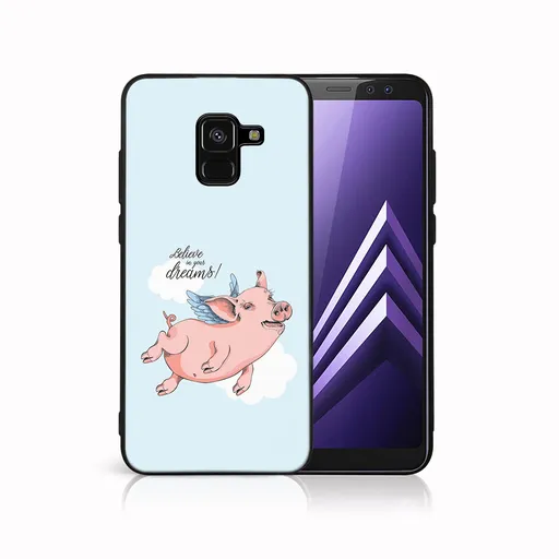 MY ART Ochranný kryt pre Samsung Galaxy A8 2018 (A530) PIG (186)