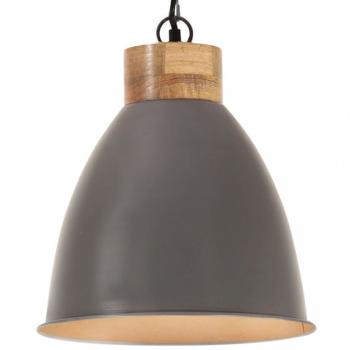 Závesná lampa sivá / mangovníkové drevo Dekorhome