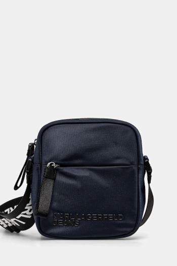 Malá taška Karl Lagerfeld Jeans tmavomodrá farba, A1M30337