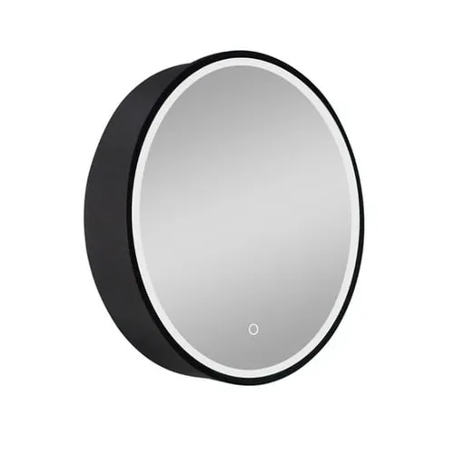 Zrkadlová skrinka s osvetlením SAT 60x60 cm čierna SATZGALED60CE