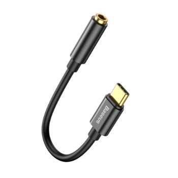 Baseus L54 adaptér z USB-C na 3.5 mm audio jack, čierny (CATL54-01)