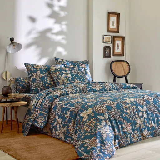 Bavlnená posteľná bielizeň Oasis s potlačou prírodných motívov