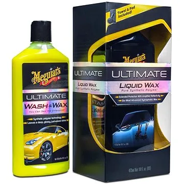 Meguiar's Ultimate Wash & Wax Kit – základná súprava autokozmetiky na umývanie a ochranu laku (ULTWWKIT)
