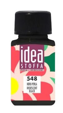 MAIMERI IDEA STOFFA - Farby na textil 548 - iridescent black, 60 ml