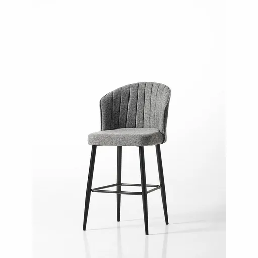 Súprava barových stoličiek Rubi Grey and Black, 4 ks, 4 ks