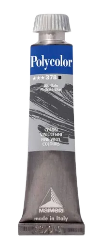 MAIMERI POLYCOLOR - Jemné vinylové farby 378 - phthalo blue, 20 ml
