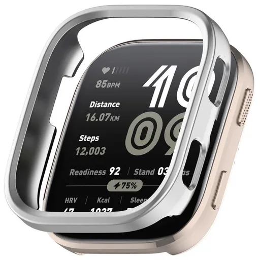 PC HALF COVER Plastový kryt Amazfit Bip 6 strieborný