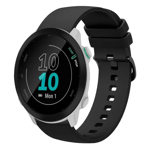 SILICONE Vymeniteľný remienok pre Garmin Forerunner 55mm čierny