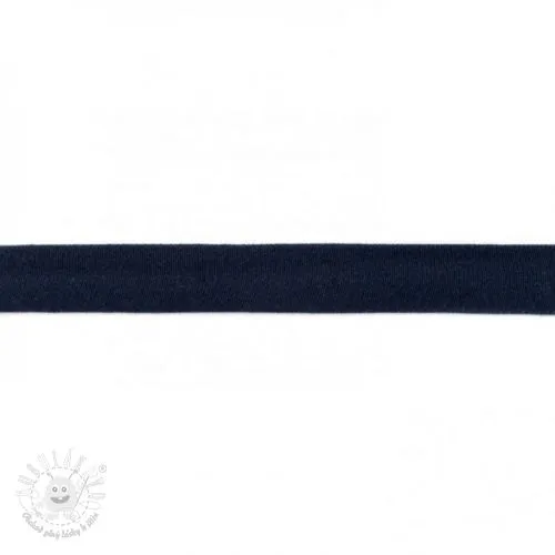 Lemovací prúžok úpletový temná modrá