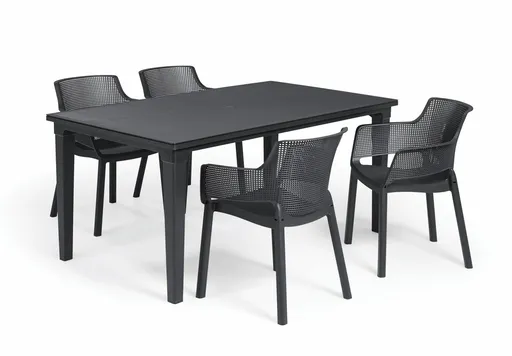 Elvisia Záhradný set CALLAN 4 + 1 | grafit