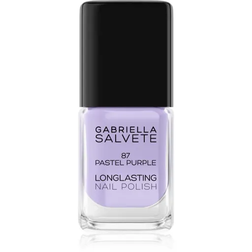 Gabriella Salvete Longlasting Enamel dlhotrvajúci lak na nechty s vysokým leskom odtieň 87 Pastel Purple 11 ml