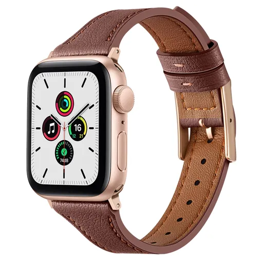 LEATHER Kožený remienok pre Apple Watch SE / SE 2022 / SE 2023 / SE 2025 (40mm) hnedý