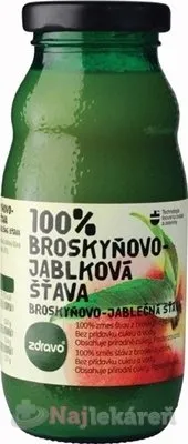 Zdravo 100% BROSKYŇOVO-JABLKOVÁ ŠŤAVA  200 ml