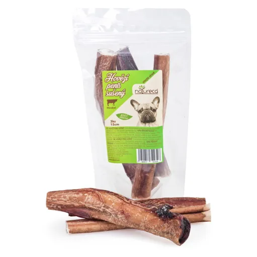 NATURECA Pochúťka hovädzí penis sušený 15 cm 3 ks