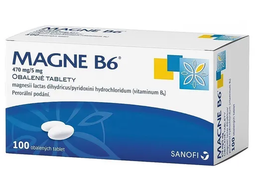 MAGNE-B6 tbl. obd. 100x470 mg/5 mg (blis.PVC/Al)