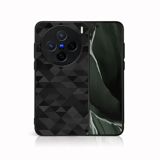 MY ART Ochranný kryt pre Vivo X200 5G BLACK TRIANGLES (232)