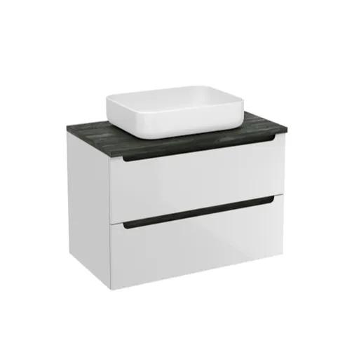 Kúpeľňová skrinka pod umývadlo Naturel Stilla 80x60x45 cm biela STILLAD08057DC