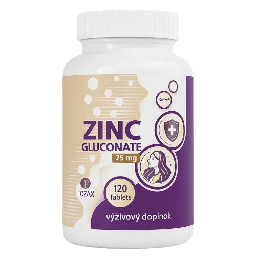 TOZAX ZINOK GLUKONAT 25MG 120 TBL