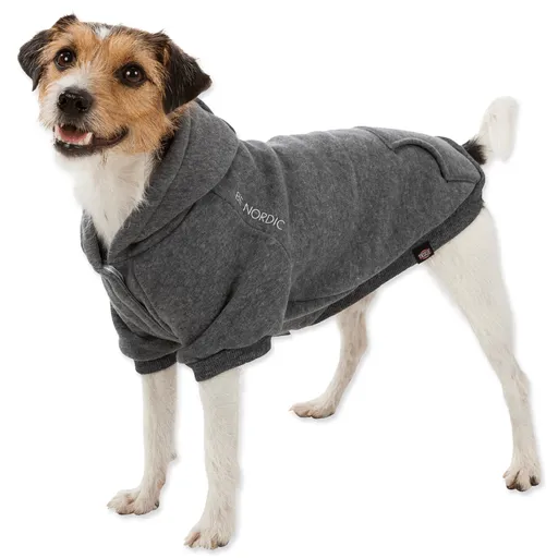 BE NORDIC Flensburg hoodie, XS: 30 cm, grey mikina pre psy