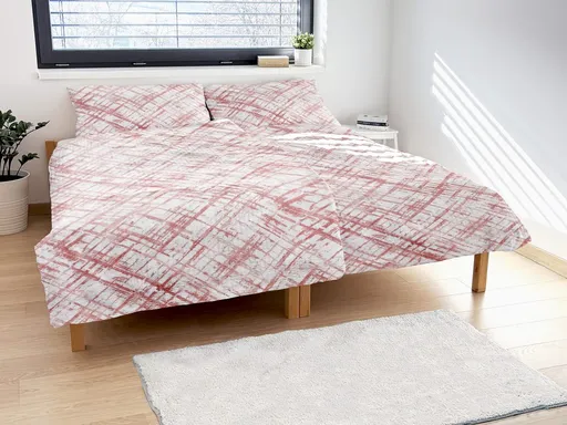 Polášek Krepové obliečky Abstrakcia - Červená | 40 x 40 cm