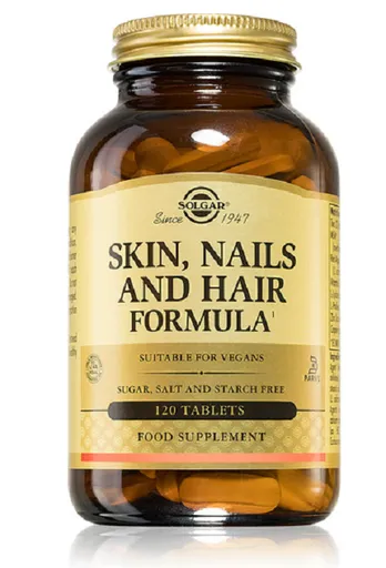 Solgar Formula pre zdravú pleť nechtov a vlasov 120 tabliet