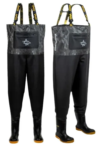 Vass prsačky hybrid 700 grey camo chest waders - 46