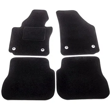 ACI, textilné koberce pre VW CADDY 04-10  čierna (pre oválne príchytky) sada 4 ks (5867X63)