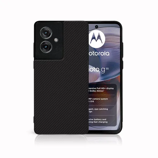 MY ART Ochranný kryt pre Motorola Moto G55 5G CARBON (231)