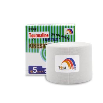 TEMTEX KINESIO TAPE TOURMALINE, BIELA TEJPOVACIA PASKA 5CM X 5M