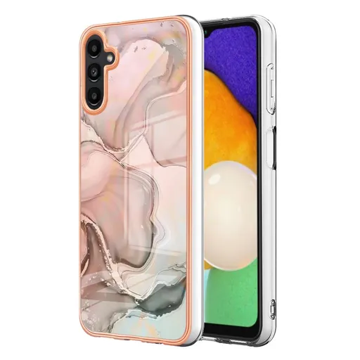 IMD MARBLE Ochranný kryt pre Samsung Galaxy A56 ROSE GOLD