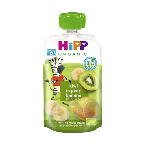 HiPP BIO 100% Ovocie Hruška Banán Kiwi