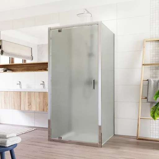 Mereo Sprchovací kút Lima, štvorec do priestoru U, pivotový, 80x80x80 cm, chróm ALU, sklo Point CK86812K